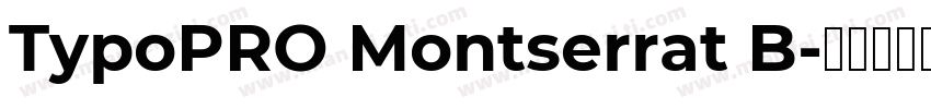 TypoPRO Montserrat B字体转换